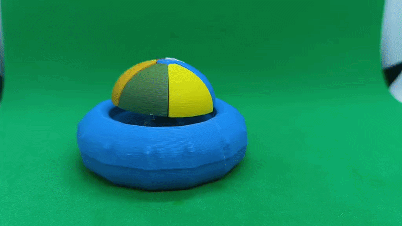 Kliker Fidget Kolorowa Piłka Plażowa – Antystresowa Piłka Zabawka