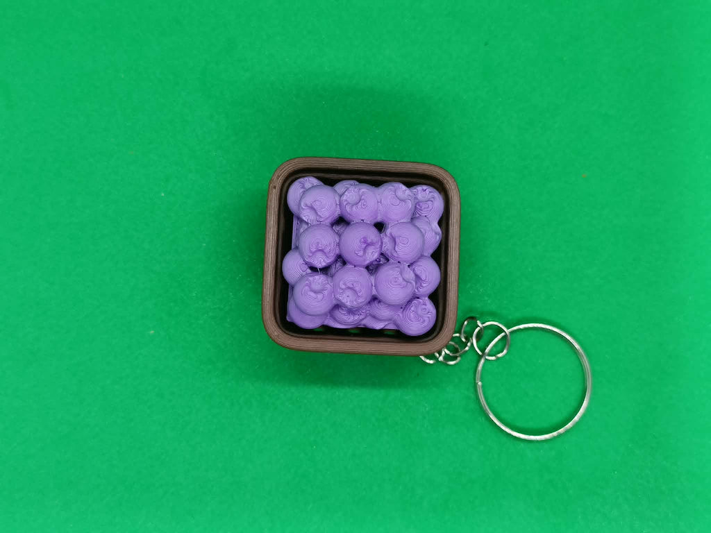 Fidget Kliker Borówki w Koszu Breloczek Antystresowy Druk 3D EDC