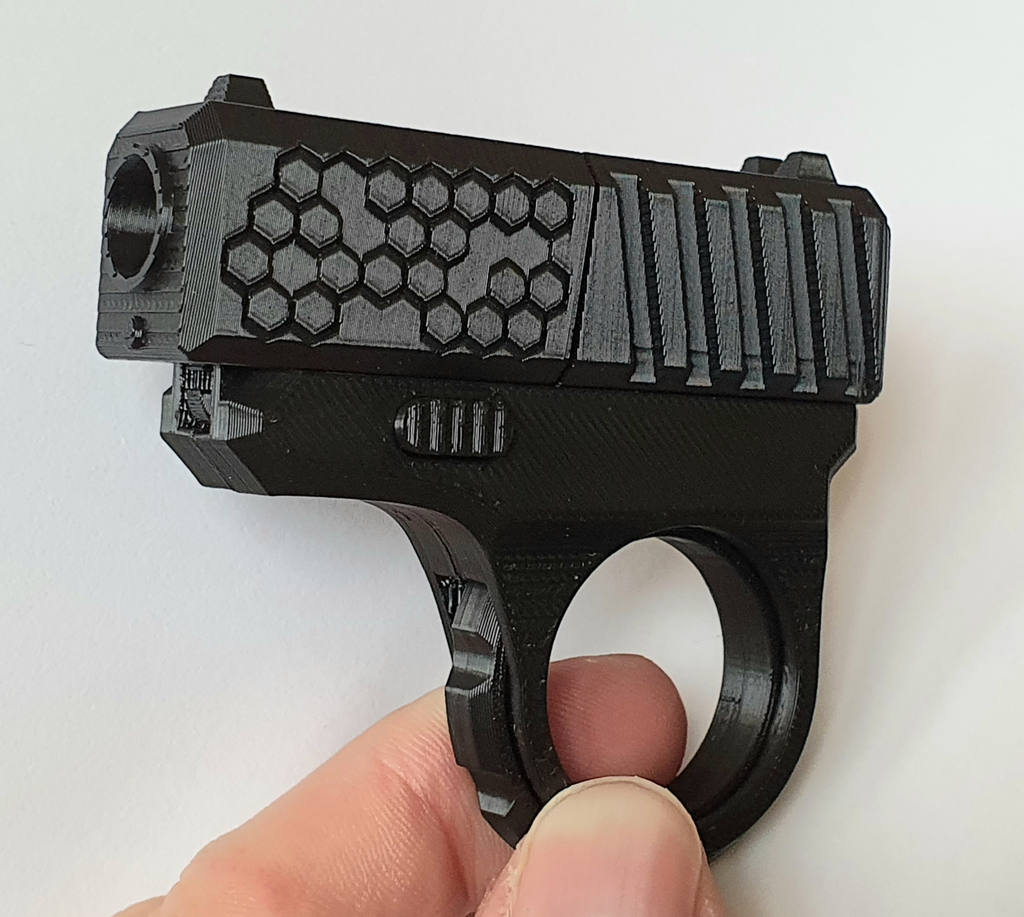 Pistolet Fidget Spinner Antystresowa Zabawka + 2 Naboje