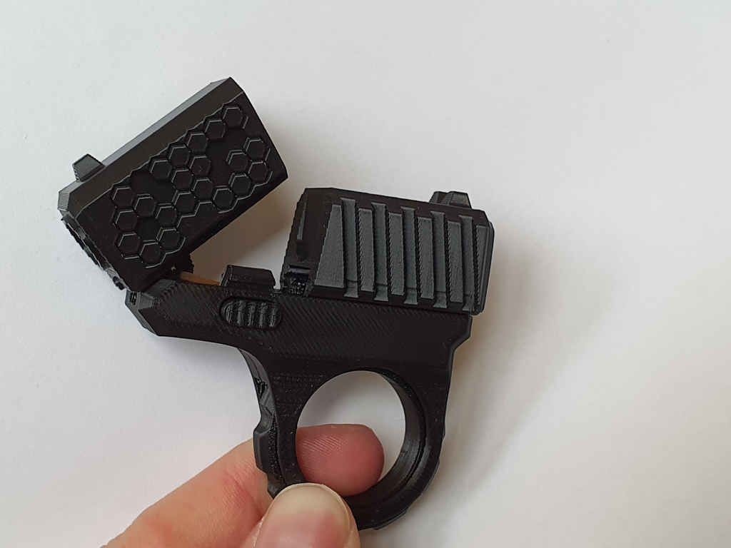 Pistolet Fidget Spinner Antystresowa Zabawka + 2 Naboje