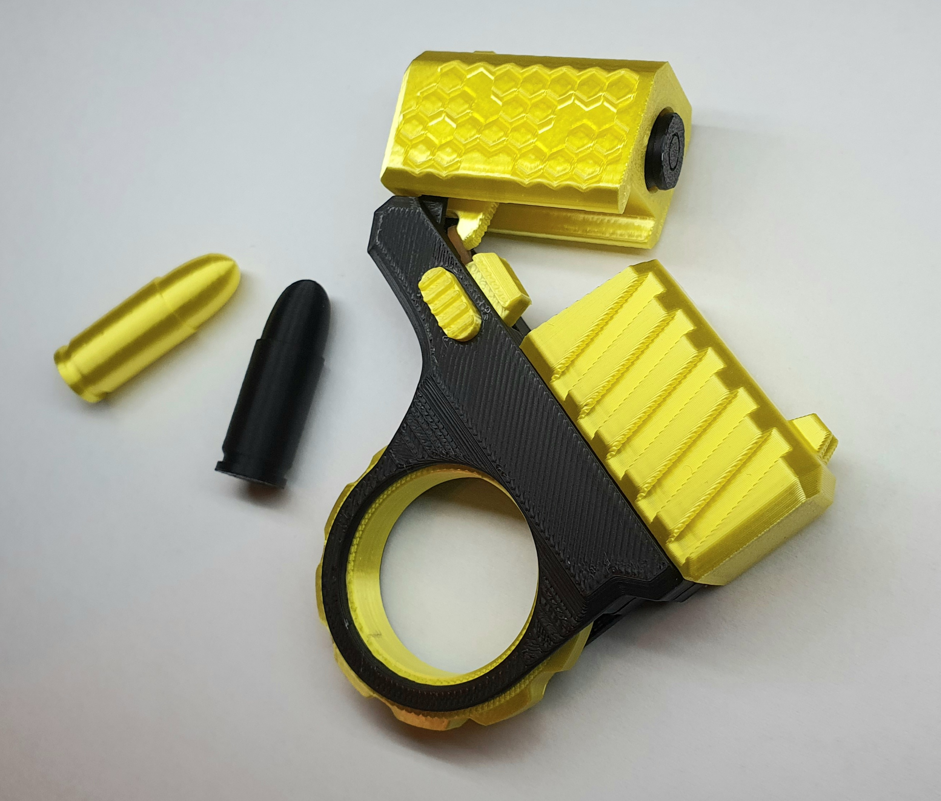 Pistolet Fidget Spinner Antystresowa Zabawka + 2 Naboje