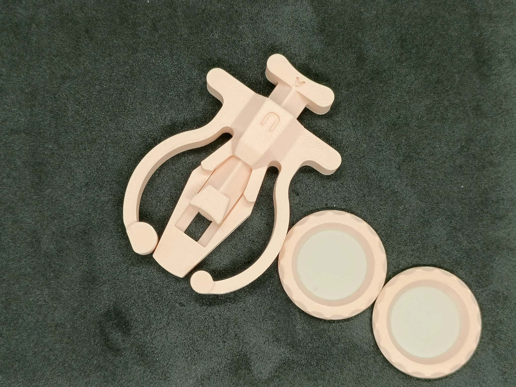 Wyrzutnia Żetonów Fidget Toy + 2 Żetony Zabawka Antystresowa Zręcznościowa