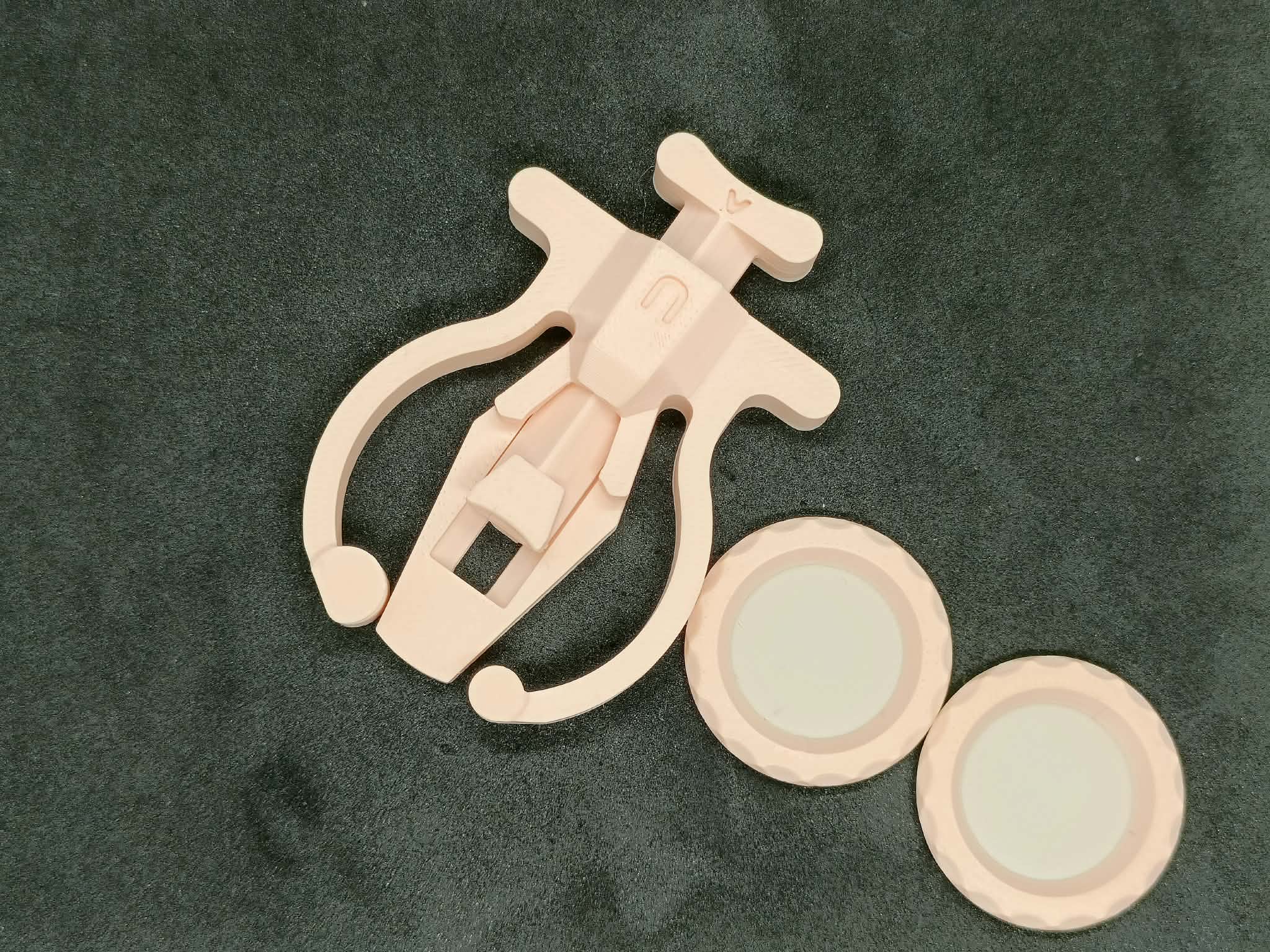 Wyrzutnia Żetonów Fidget Toy + 2 Żetony Zabawka Antystresowa Zręcznościowa