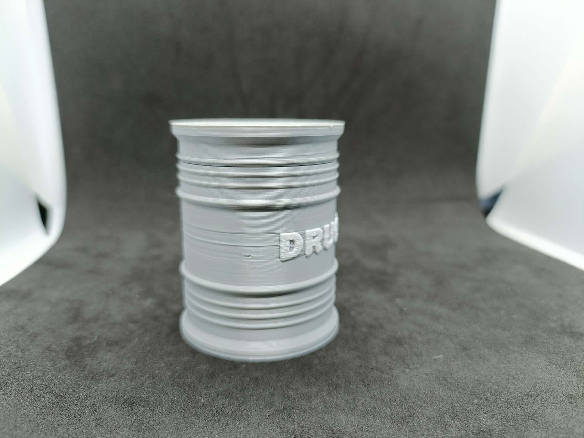 Pojemnik Beczka DRUGS Organizer na Tabletki Śruby Druk 3D 52mm