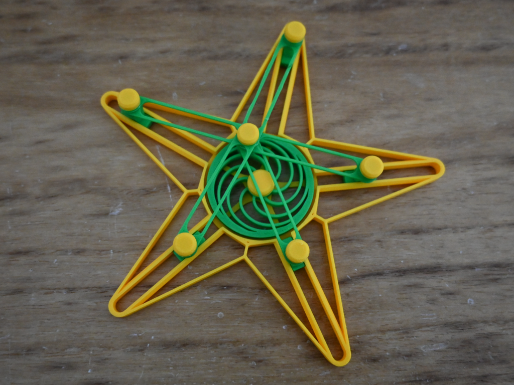 Fidget Spinner Gwiazda Pięciotłokowy Druk 3D Antystresowa Zabawka Sensoryczna