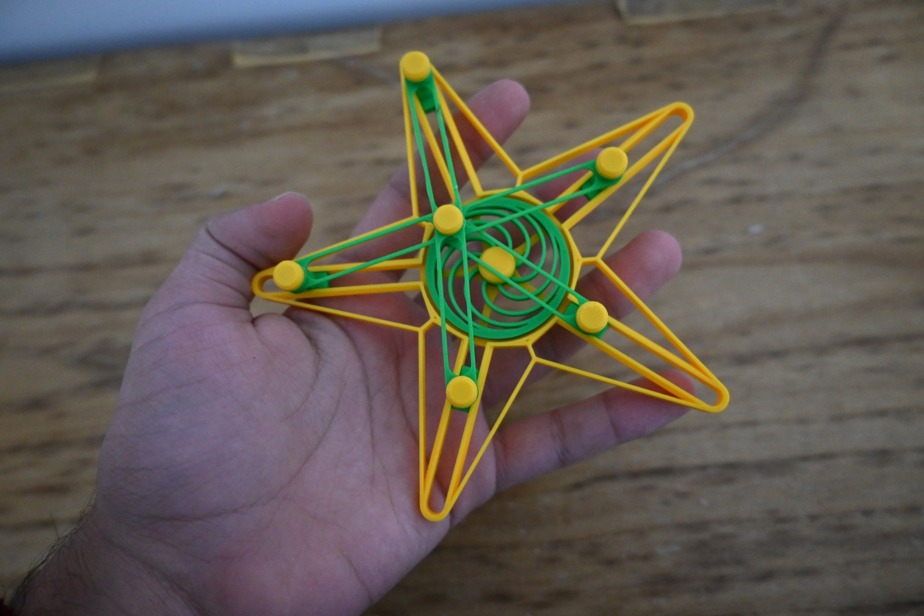 Fidget Spinner Gwiazda Pięciotłokowy Druk 3D Antystresowa Zabawka Sensoryczna