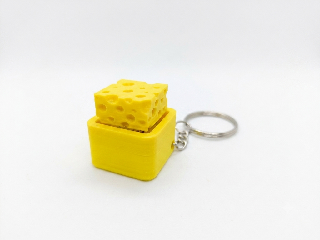 Kreatywny Breloczek-Kliker Fidget Żółty Ser Antystresowy