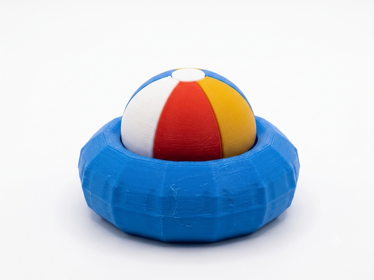 Kliker Fidget Kolorowa Piłka Plażowa – Antystresowa Piłka Zabawka