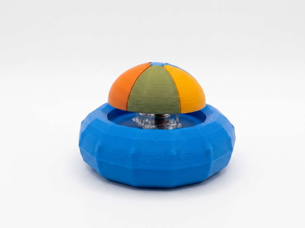 Kliker Fidget Kolorowa Piłka Plażowa – Antystresowa Piłka Zabawka