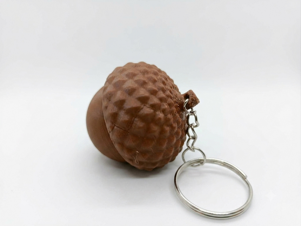 Tytuł oferty (74 znaki): Fidget Kliker Żołądź z Breloczkiem - Odstresowująca Zabawka w Kształcie Żołędzia