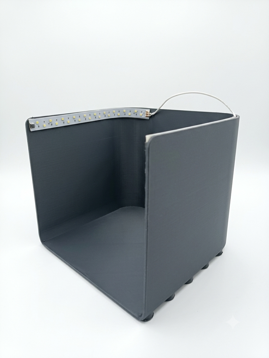 Bezszwowe Kompaktowe Studio Fotograficzne (Namiot Bezcieniowy) 170x164x145 mm