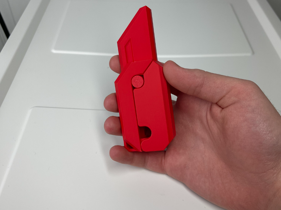 Zabawkowy Nóż Chowany Składany Antystresowy Sensoryczny TikTok 7 x 2cm