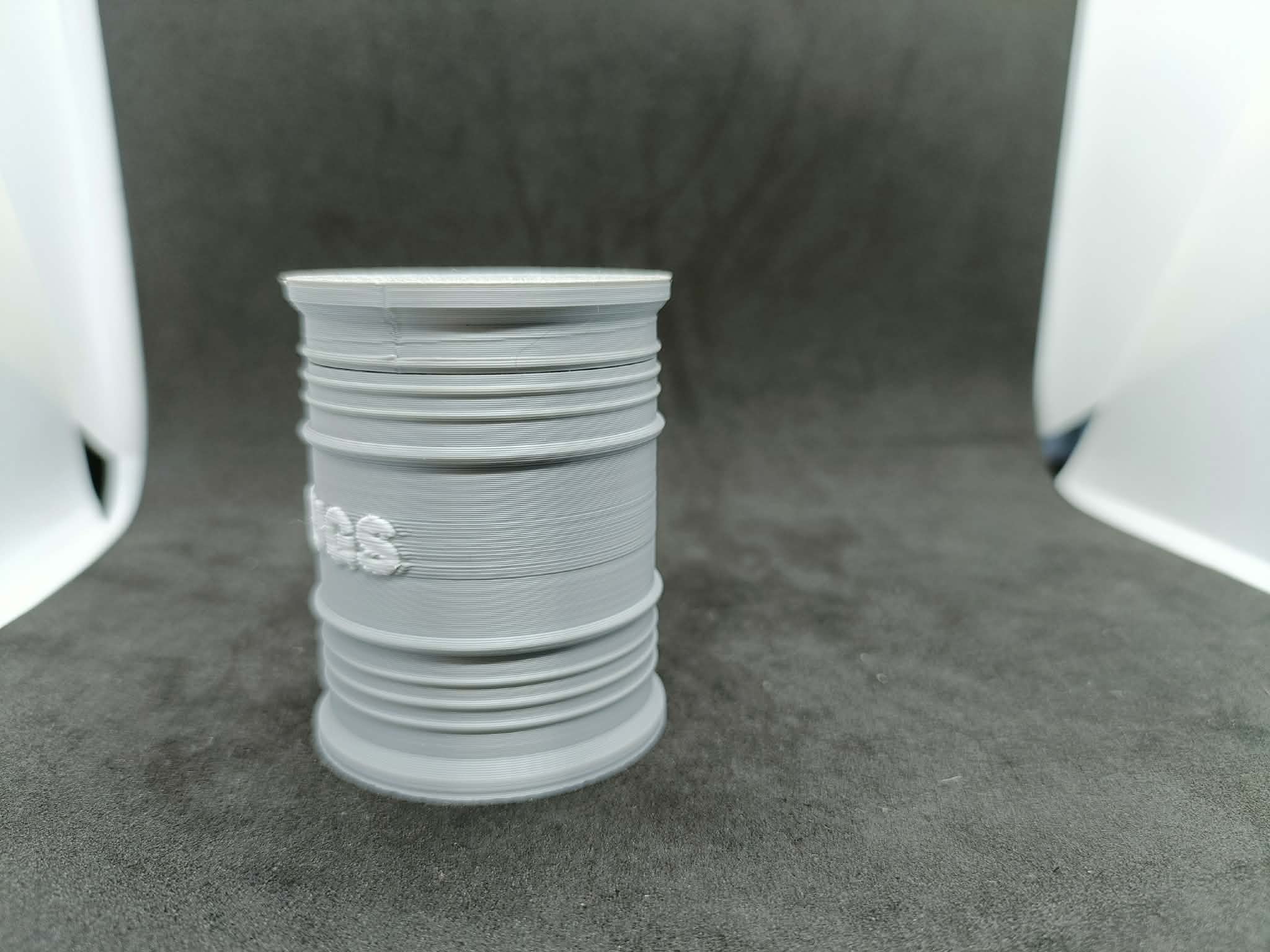 Pojemnik Beczka DRUGS Organizer na Tabletki Śruby Druk 3D 104mm