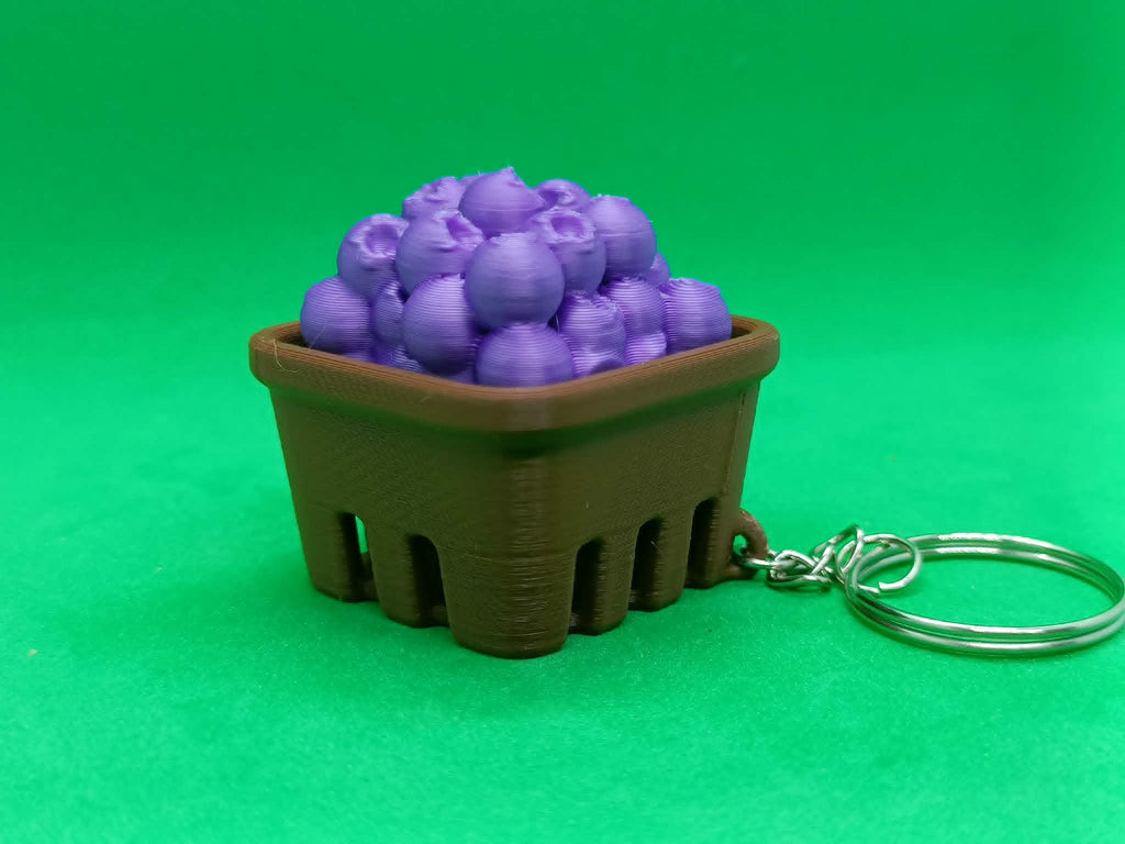 Fidget Kliker Borówki w Koszu Breloczek Antystresowy Druk 3D EDC
