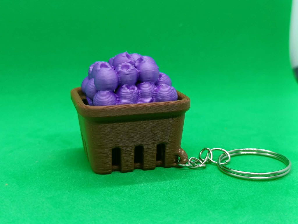 Fidget Kliker Borówki w Koszu Breloczek Antystresowy Druk 3D EDC