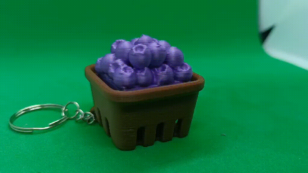 Fidget Kliker Borówki w Koszu Breloczek Antystresowy Druk 3D EDC