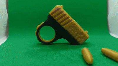 Pistolet Fidget Spinner Antystresowa Zabawka + 2 Naboje