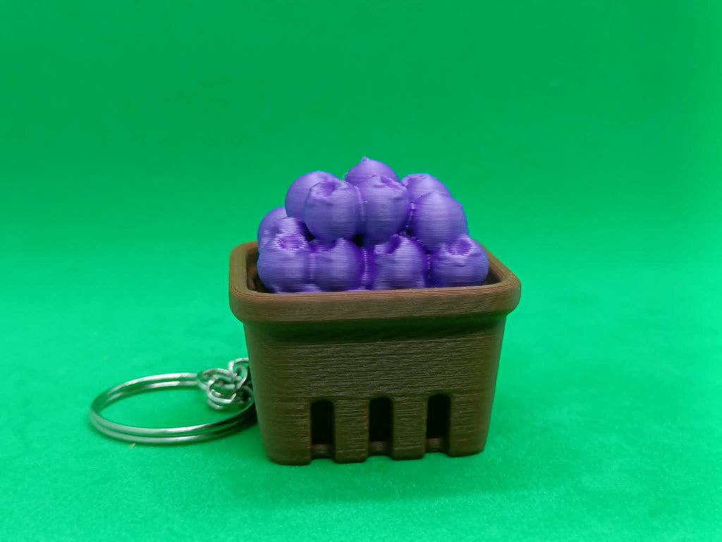 Fidget Kliker Borówki w Koszu Breloczek Antystresowy Druk 3D EDC