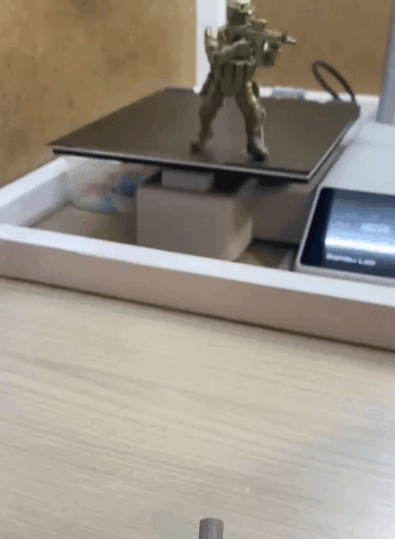 Fidget Biurowy Zabawka Antystresowa Mini Działko Wyrzutnia + 9 Pocisków