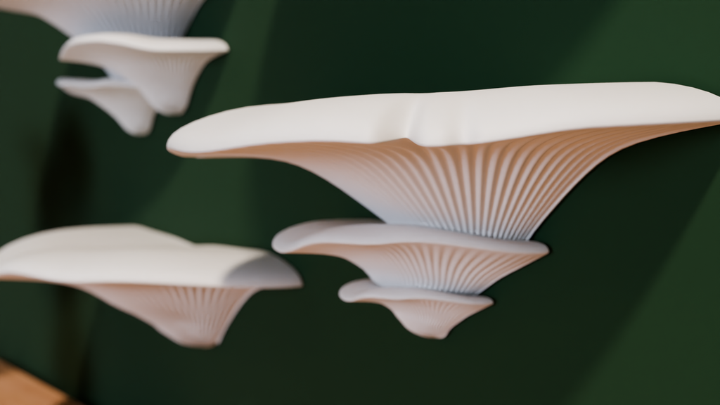 Designerska Półka Grzybek na Ścianę – Fairycore Dekoracja 3D 16 cm