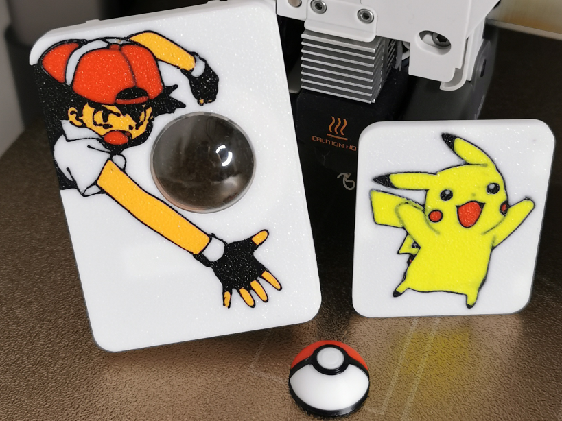 Zestaw Mod Bambu Lab A1 Mini A1 Pokemon Pokrywa  Osłona Głowica