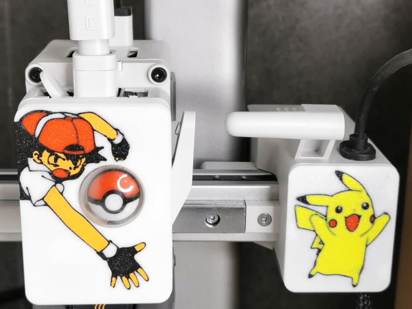 Zestaw Mod Bambu Lab A1 Mini A1 Pokemon Pokrywa  Osłona Głowica